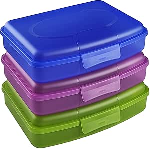 My-goodbuy24 Butterbrotdose Brotdose | 3er Set | Lunchbox für Kinder