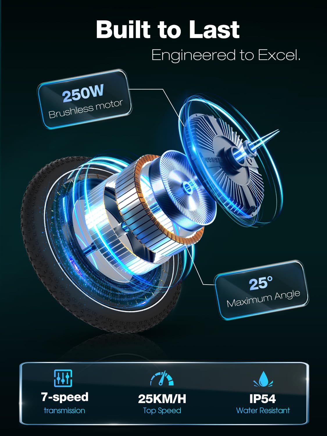 Vélo Électrique, VTT électrique 48V 20Ah, Vitesse Max 25 km/h, Autonomie 80–150 km, Écran LCD, Compatible App & NFC, Velo Electrique pour Homme et Femme