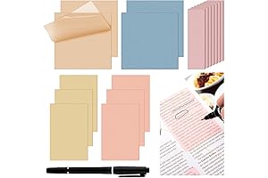 900 Pcs Translucent Sticky Notes, Essential Journaling Tool Kit