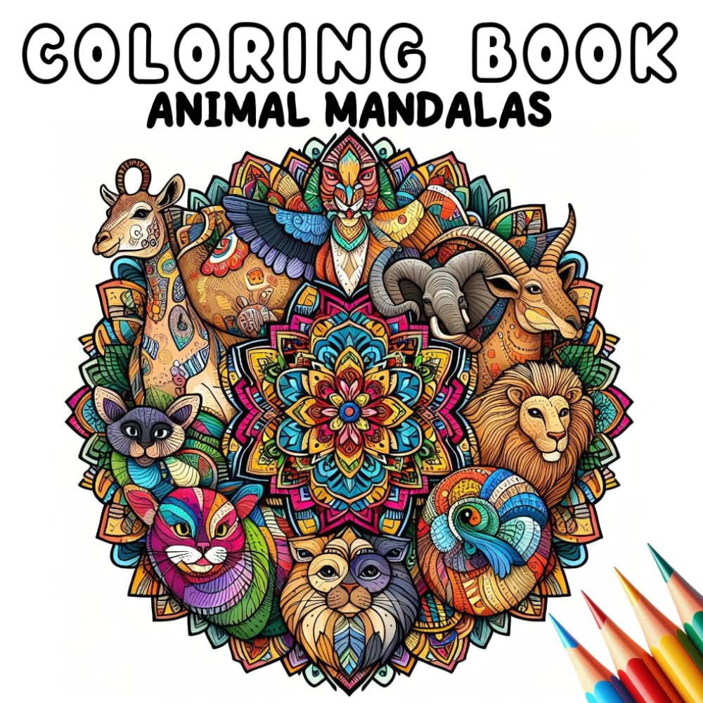 Coloring Book - Animal mandalas (Coloring Book - Mandalas)