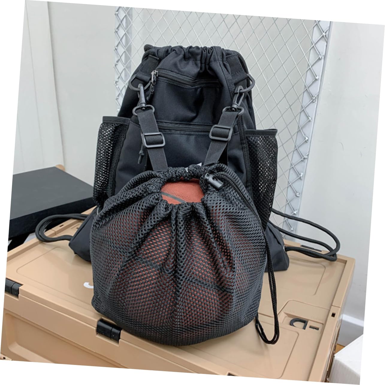 Bolsa de Malla con Cordón para de Baloncesto Bolsa Deportiva con Cordón para