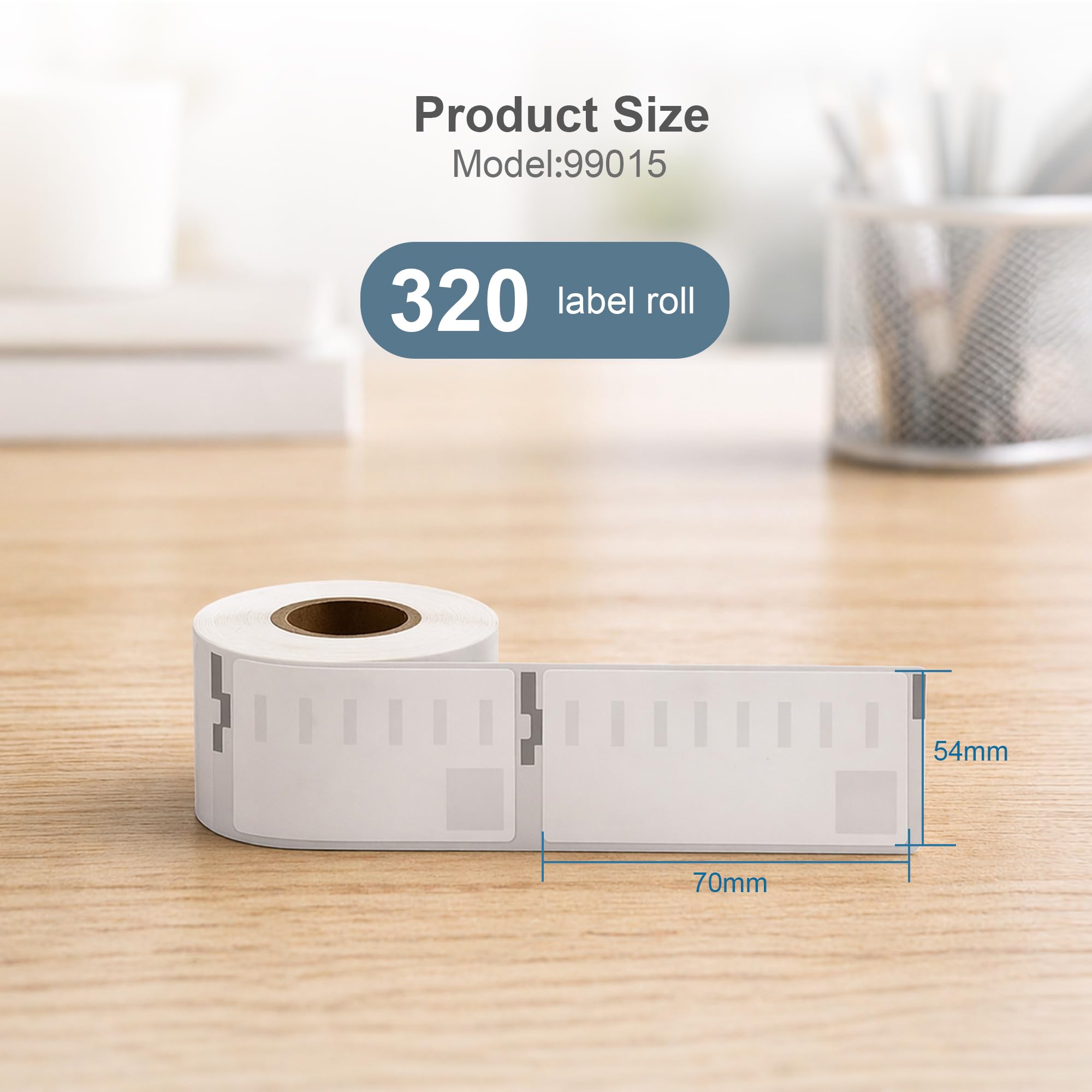 Printing Pleasure 20x Compatibile Rotolo 99015 54mm x 70mm Etichette adesive (Etichetta per rotolo: 320) per Dymo LabelWriter 4XL 450 400 330 320 310 Twin Turbo Duo Seiko SLP 450 400 200 120 100 Pro