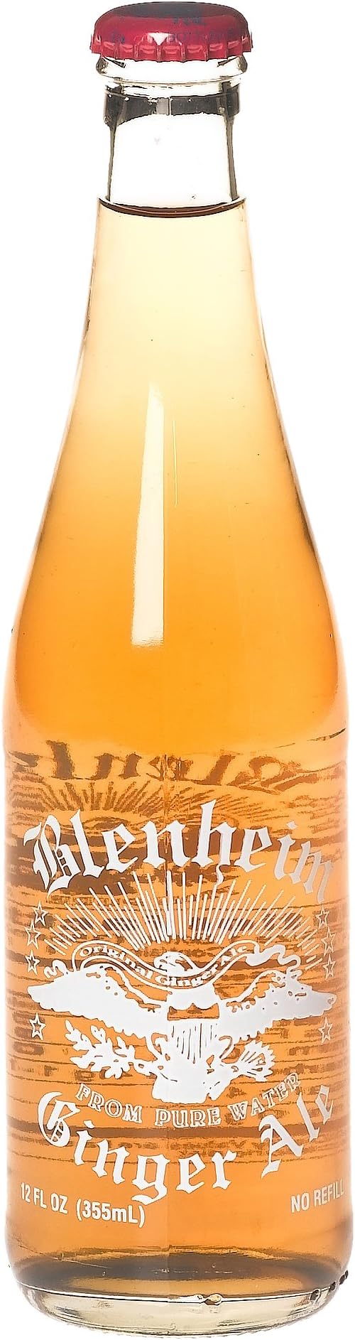 Blenheim "Not As Hot" Ginger Ale 12-Ounce Glass Bottle (Pack of 12)