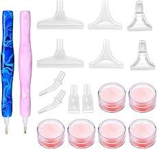 5D DIY Diamond Painting Cross Stitch Tool Kit, Tools with Glue for Diamond Painting, Clay and Replacement Pen Heads
