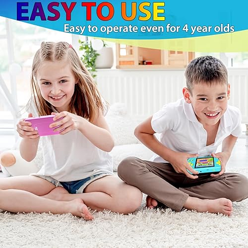 Miniatura 4 de Consola de juegos de mano para niños, pantalla grande de 3.0 pulgadas con 268 videojuegos clásicos retro integrados, personas mayores, jugadores de