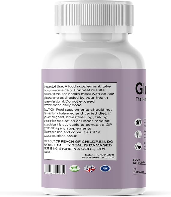 GlucoFit The Healthy Alternative - Weight Management Capsules - Natural Ingredients - 120 Capsules - Fitness Hero Supplements