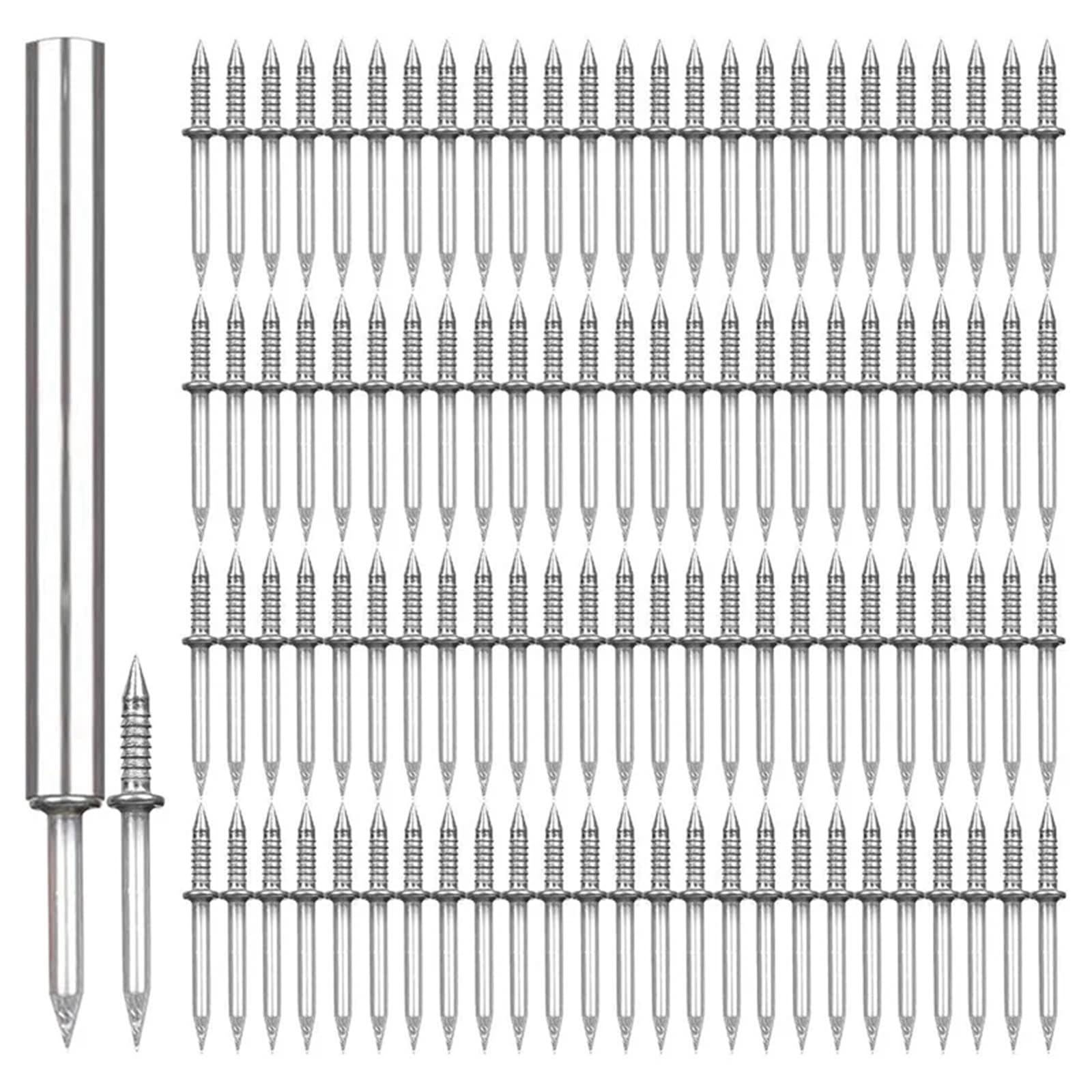 Yangshe One Color Double-Head Skirting Seamless Nails 500/700/900Pcs No Trace Sheep Horn Nails