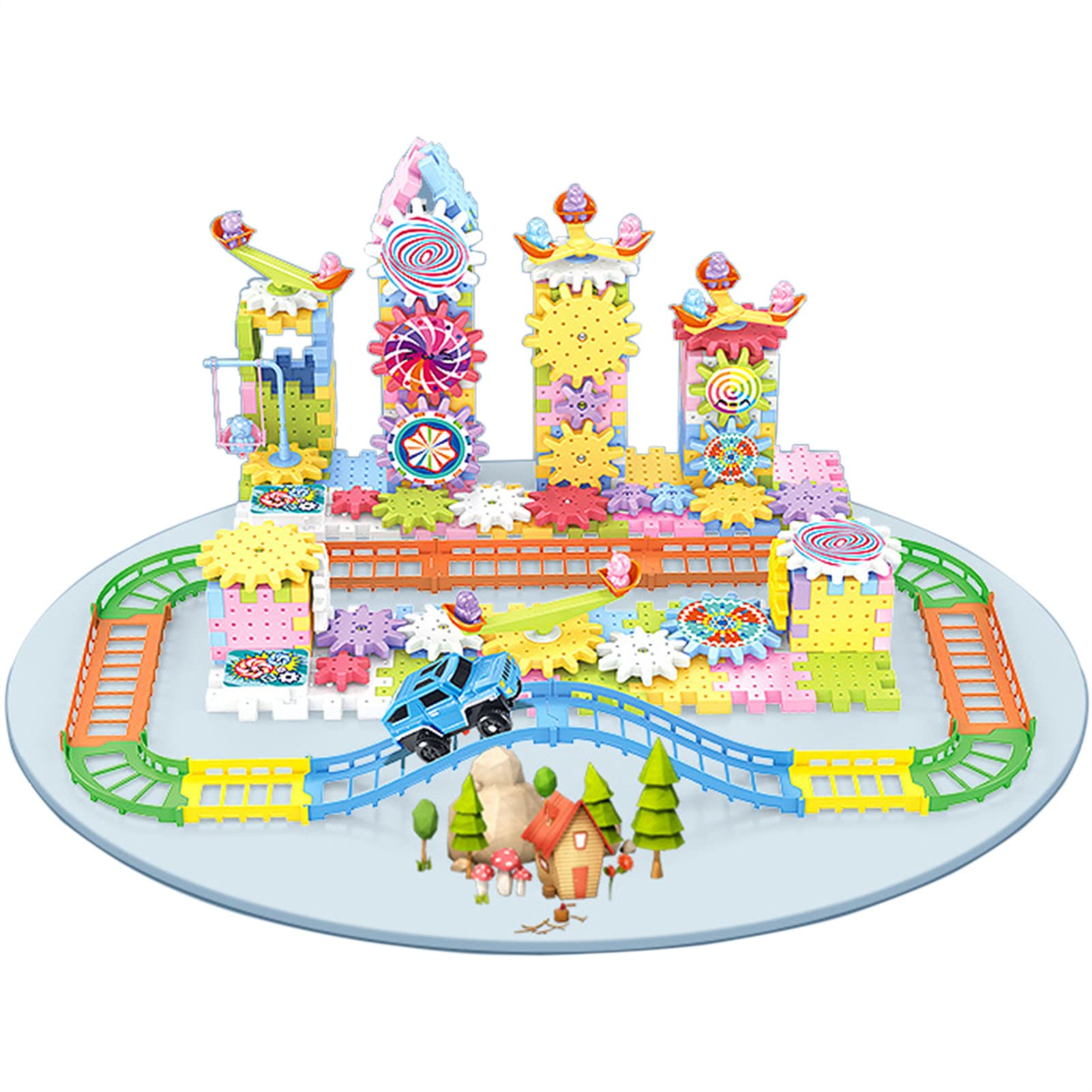 ZORZAGears Gears Gears,Toy Interlocking Gear Sets | Large Particles For Development And Problem-Solving for Daycare Centers, Holiday Toy Gift, Preschoolers