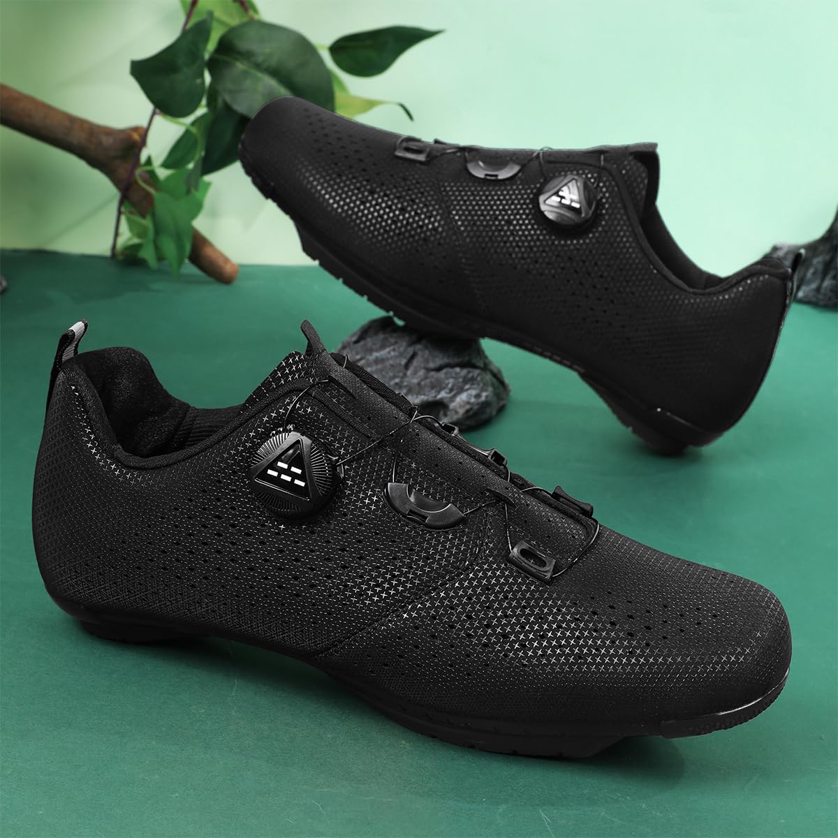 Zapatillas de Ciclismo MTB para Hombre/Mujer Compatible con Shimano SPD 2 Pernos Pedales Zapatos Bicicleta de Montaña Exterior
