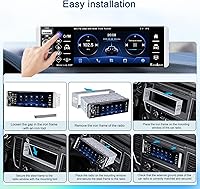 Vista 8 de Single Din Car Stereo Compatible Single Din Carplay Android Auto, 5.1 Inch METEESER Bluetooth Car Stereo with Backup Camera, 1 Din Touchscreen Radio