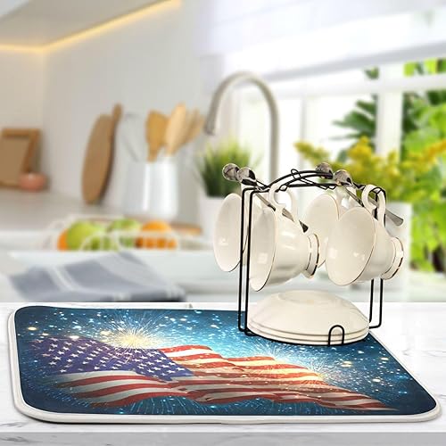 Vista 136 de Nautical Ocean Sea Turtle Dish Drying Mat for Kitchen Counter 18x24 in Starfish Retro Map Microfiber Drying Mats Absorbent Reversible Dish Pad Large
