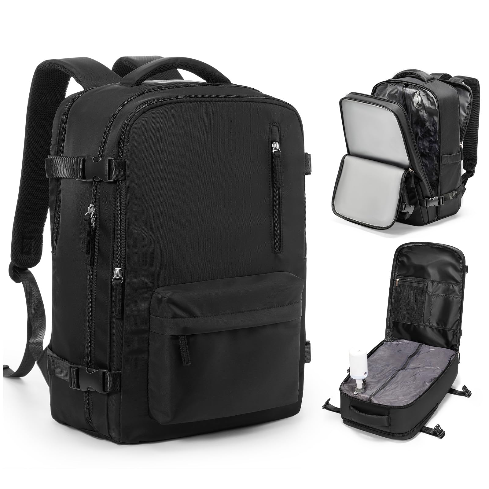 SZSYCN Vacuum Backpack Travel Bag With Pump Ryanair Cabin Bags 40x30x20 Underseat Ryan Air Hand Luggage 40 x 20 x 25 Carry On Baggage For Flights Backpack With Compression System