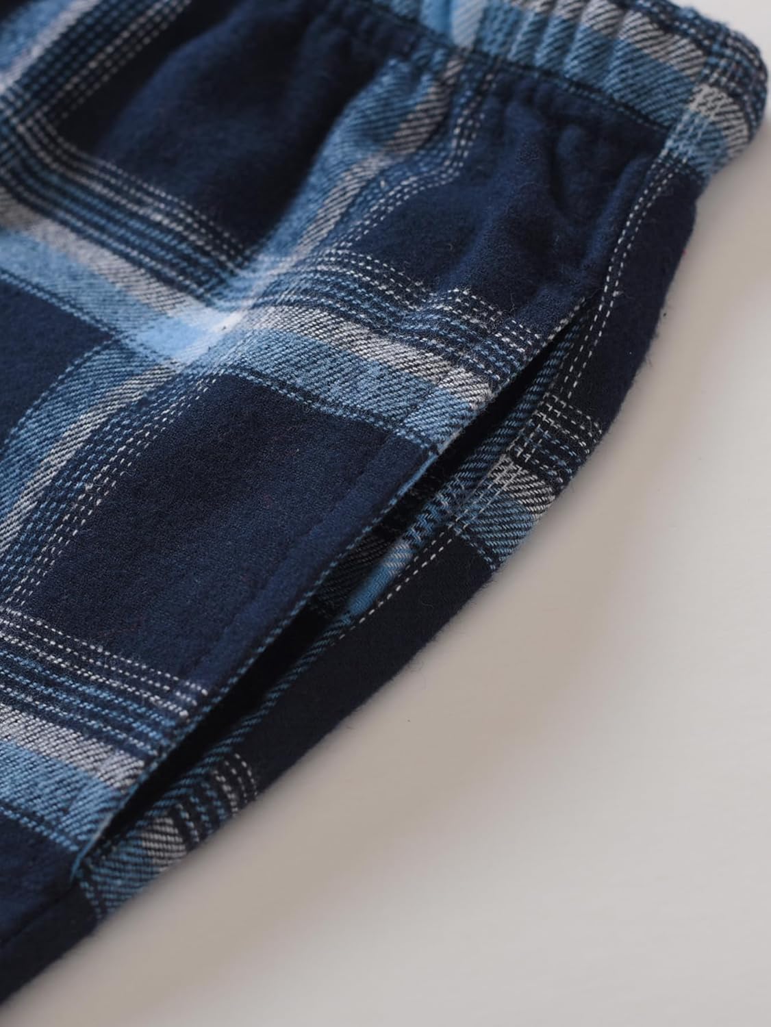 Latuza Women's Petite Pajama Set Petite Length Henley Shirt Flannel Pants - Image 6