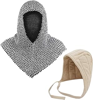 Chainmail Coif Armor, 18.75 Inches