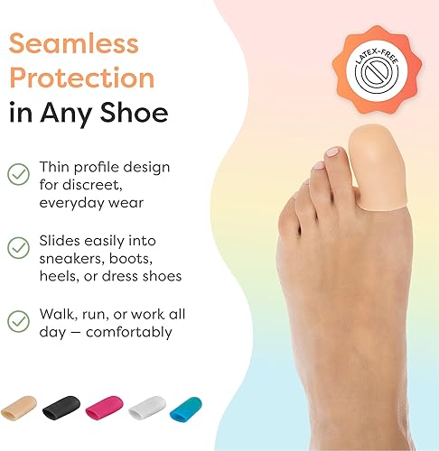 Miniatura 3 de ZenToes Paquete de 6 almohadillas de gel y protector para los dedos de los pies cojines y protegen para proporcionar alivio de uñas perdidas o