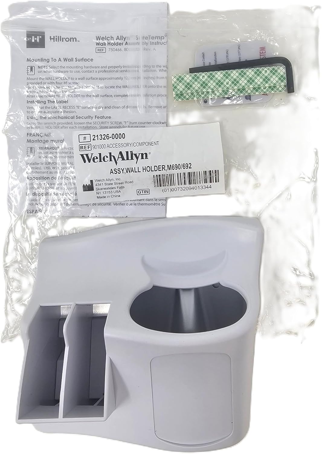 Welch Allyn 21326-0000 SureTemp Plus Model 690 Electronic Thermometer Wall Holder