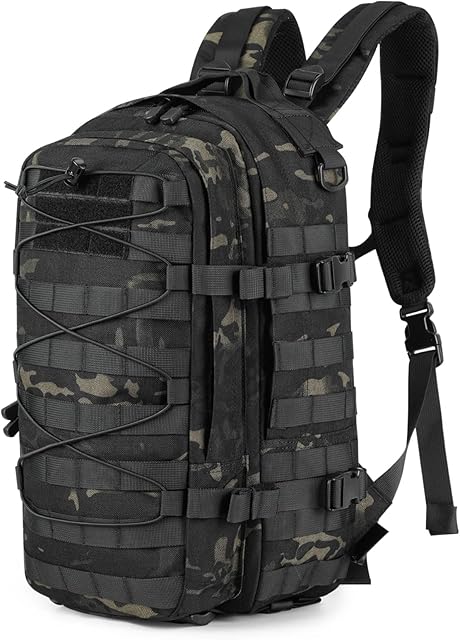 HUNTVP 25L Tactical Military Daypack Molle Rucksack Assault Backpack School Bag Daysack for Camping Hiking Hunting Trekking