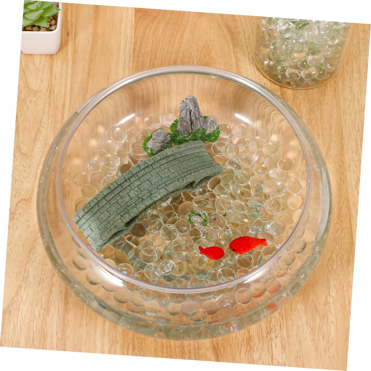 200pcs Flat Glass Marbles for Aquarium Decor Clear Glass Pebbles for Vases Crafts and Home Decoration Nonfloating Design Easy Maintenance Stable Base