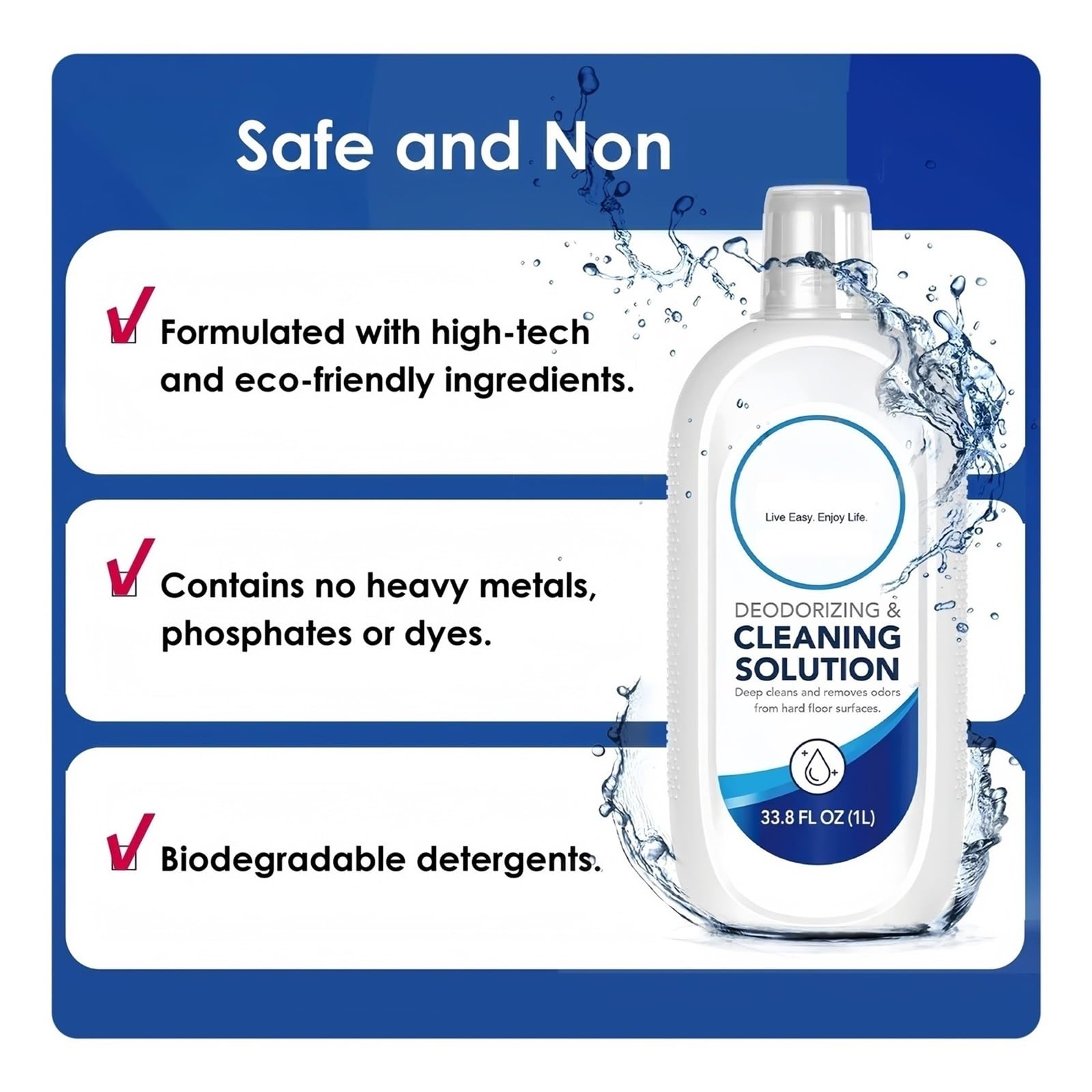 Solución Concentrada For Limpieza De Pisos Multisuperficie (aroma A Lavanda, 1 L X 2) - Compatible Con Tineco FLOOR ONE S3 Breeze