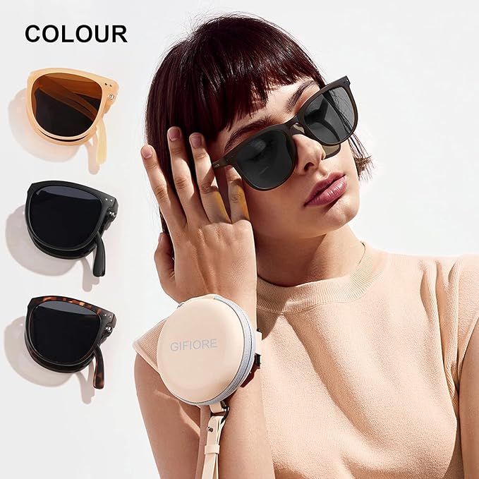 Gafas de sol polarizadas plegables para adultos unisex miniatura 2