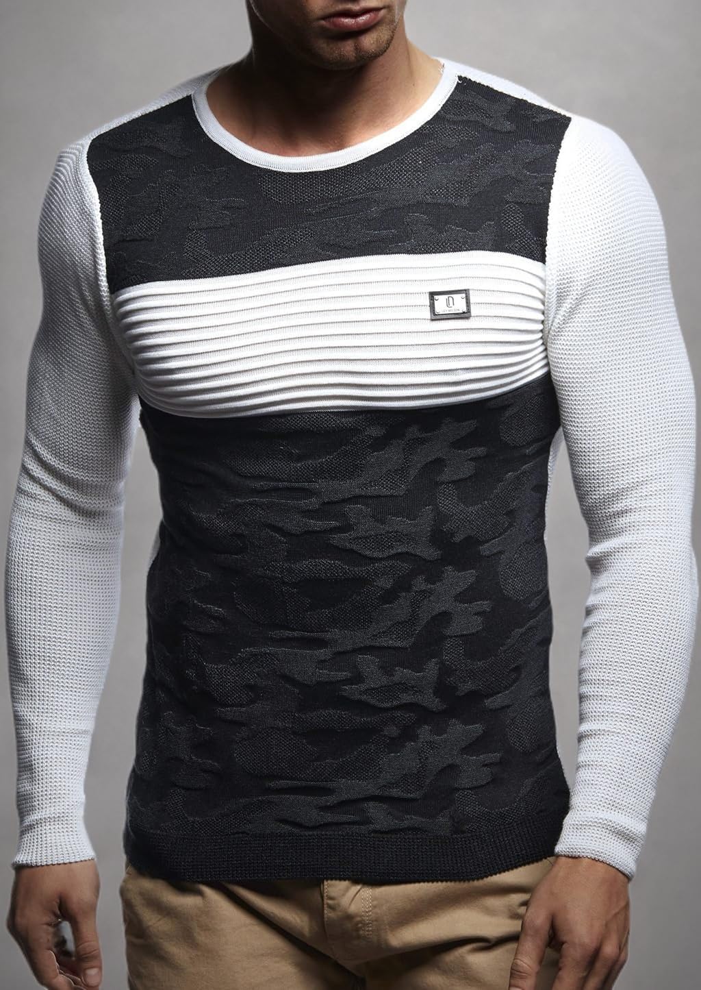 Leif Nelson LN1645 Men's Knit Pullover