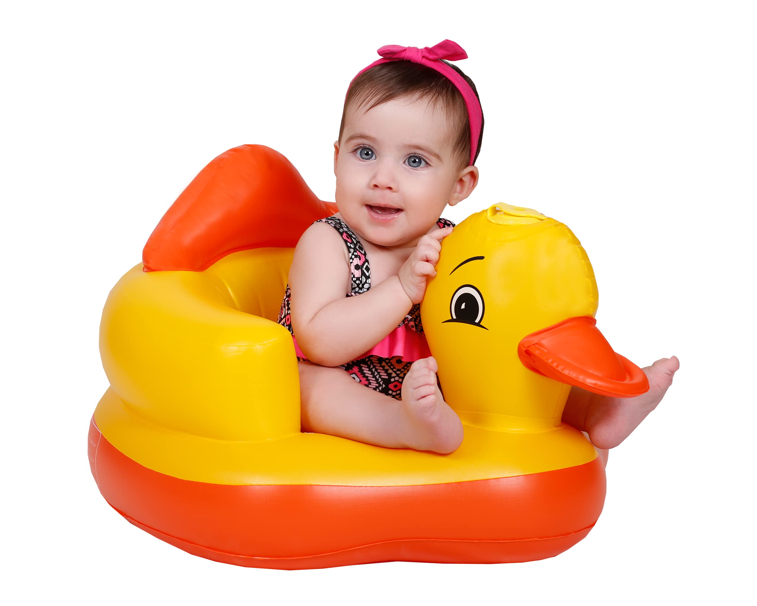 Kids Inflatable Mini Sofa, Animal Cartoon Seat, Portable Air Soft (Duck)