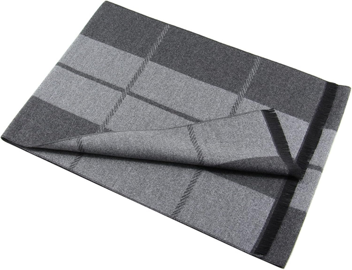 GLigeT Scarf Soft Scarf for Men Men's Winter Scarf Warm Scarf Men Fashion Plaid Scarf Polyester Chunky Oversized Winter/Fall