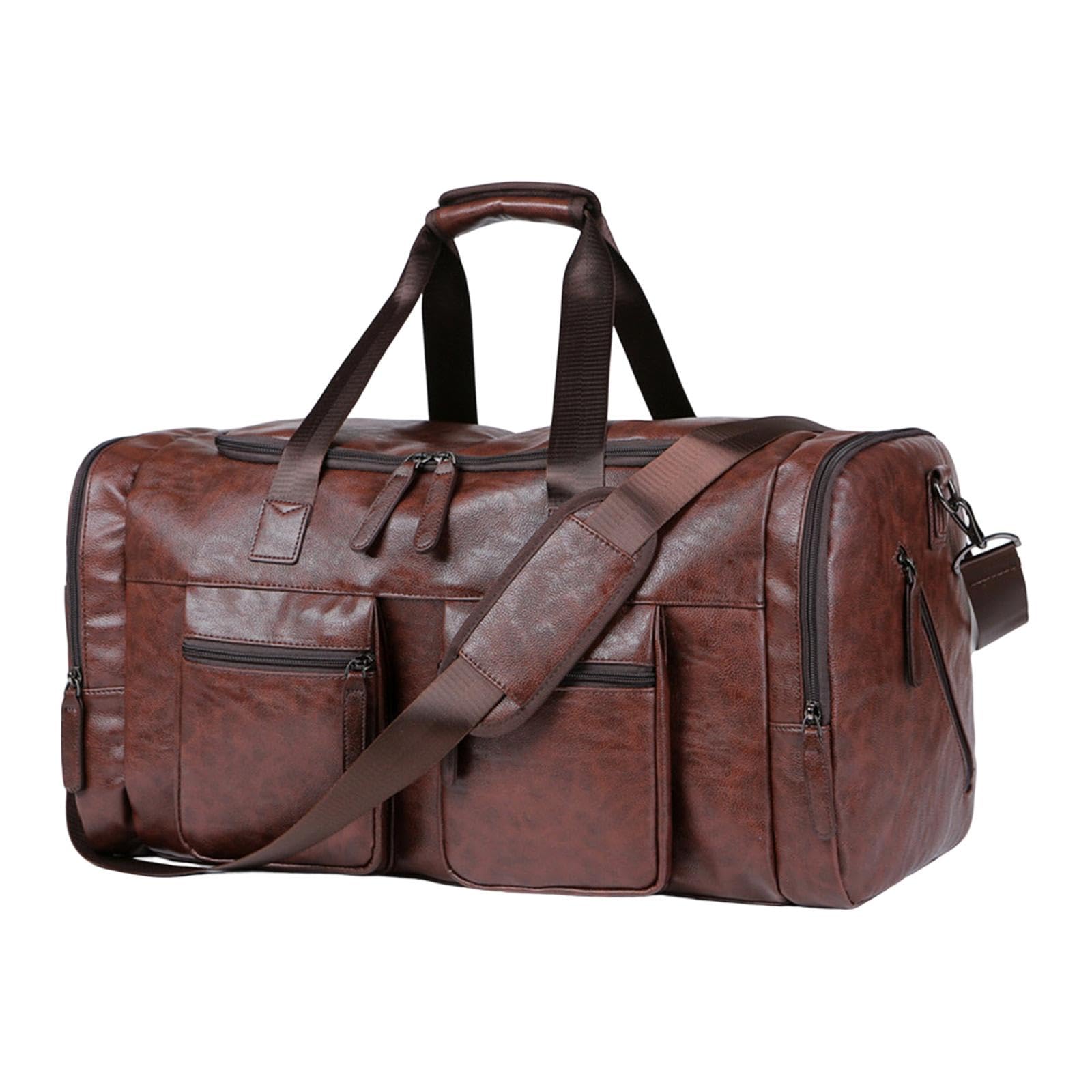Bnf® Travel Duffel Bag Handbag Gym Water Resistant Adults Weekender Overnight Bag Deep Brown|Clothing Shoes & Accessories|Mens Accessories|Backpacks Bags & Briefcases-image-47