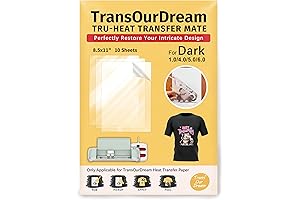 Tru-Heat Transfer Mate 10-Sheet Pack for Dark-Colored T-Shirts 8.5x11 Inches