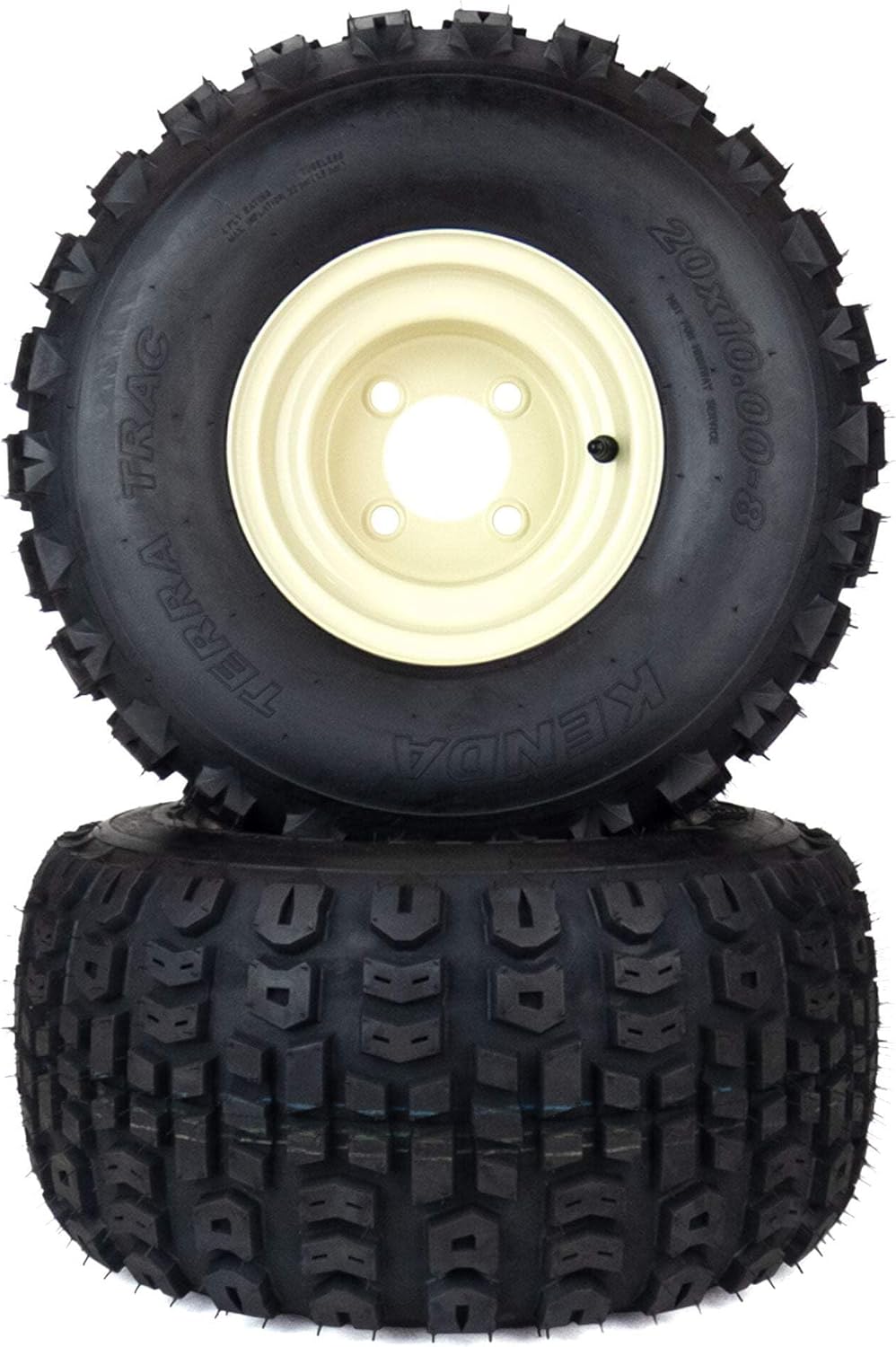 (2) All Terrain Tire Assemblies 20x10.00-8 Fits Cub Cadet ZT1 50" 54" 634Z05430 634Z07244