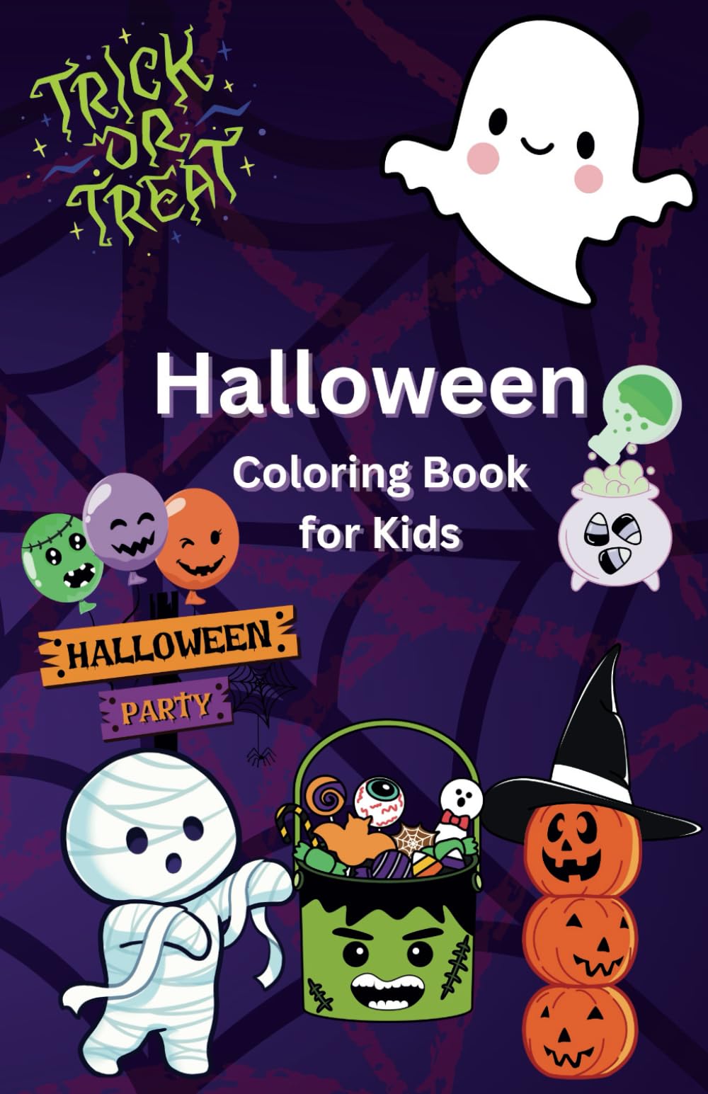 Halloween Coloring Book for Kids: A Spooktacular Journey Through A
