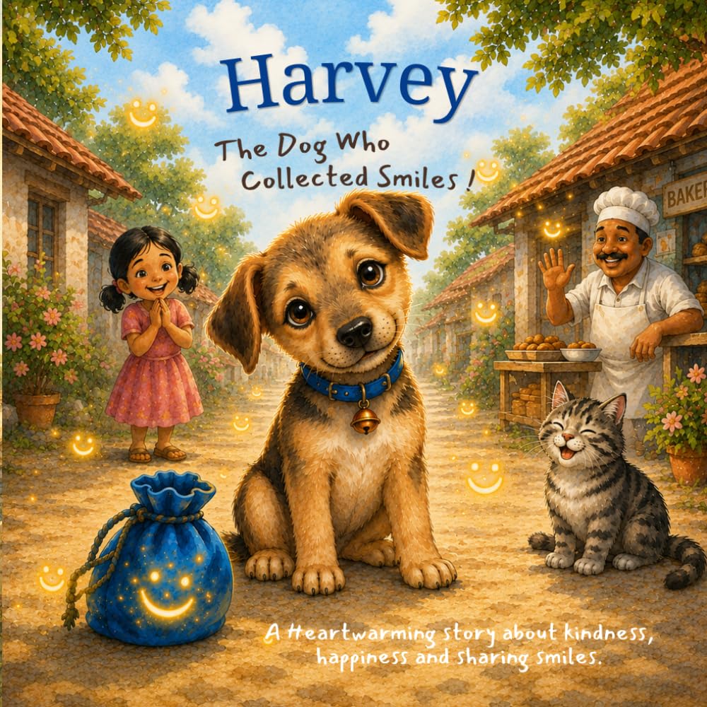 Harvey the Dog Who Collected Smiles: A Gentle Bedtime Story for Kids