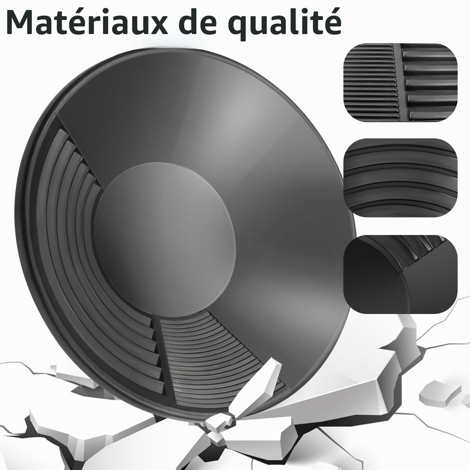 Kit Orpaillage 38,5 X 8,5cm Gold Pan Orpaillage Casserole d'or en Plastique pour l'orpaillage Lavage Tamis Plateau Accessoire pour la Prospection Minière