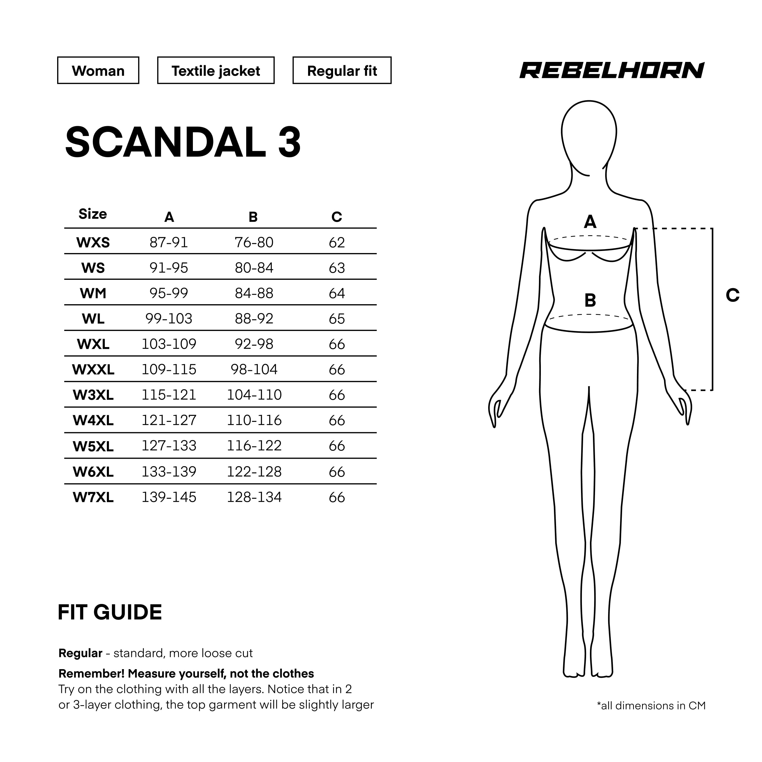 REBELHORN Scandal 3 Women Chaqueta de Moto Mujer | Textil | Protectores de Codos y Hombros Nivel 2 | Amplios Paneles de Ventilación de Malla | Nivel de protección AA | Tallas hasta 7XL