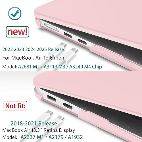 Miniatura 10 de May Chen Compatible con MacBook Air de 13.6 pulgadas, modelo A2681, carcasa rígida de plástico para MacBook Air de 13 pulgadas, clip Apple M2 con