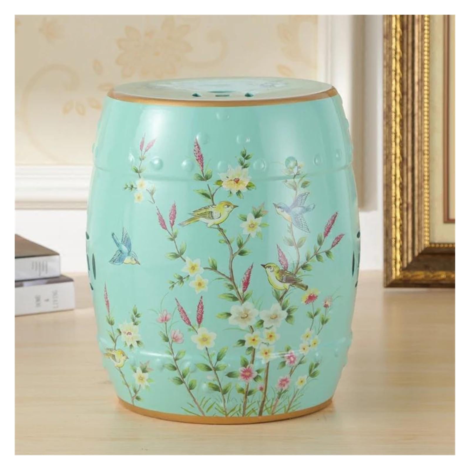 陶器 ガーデンチェア 椅子 スツール 庭 玄関 花台 庭石 景徳鎮 中国 染