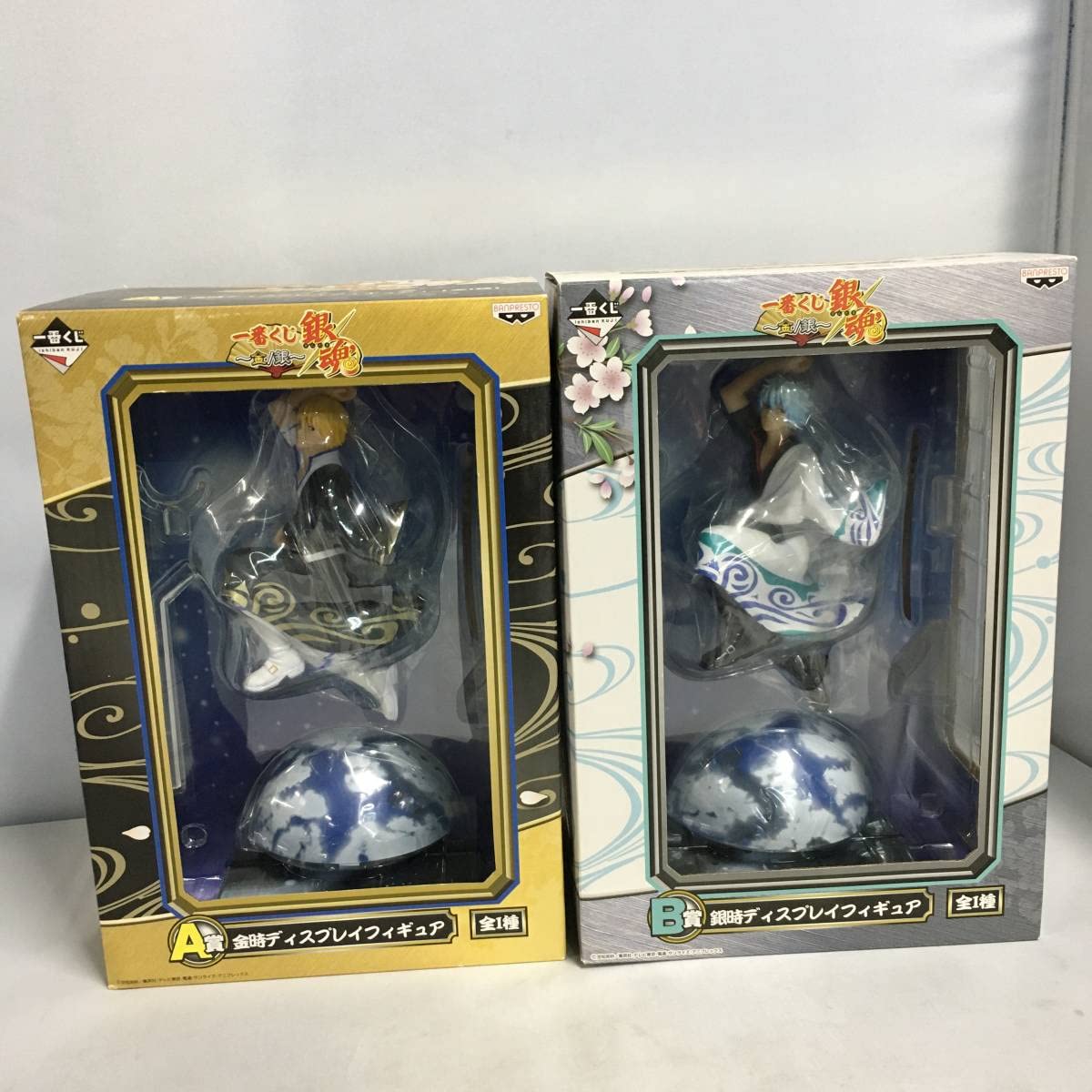 Amazon.co.jp: 一番くじ 銀魂 金/銀 ディスプレイフィギュア A賞 B賞 