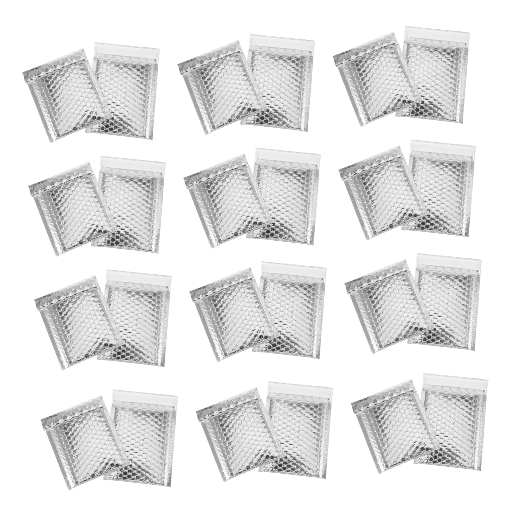 SHOWERORO 100piezas Bolsas De Mensajería Acolchadas Burbujas Sobres Sellados Para Correo Libros Protección De Artículos Impermeables Unidades