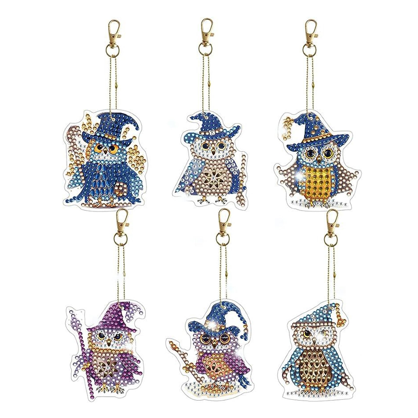 Amazon.co.jp: ダイヤモンドアート キーホルダー フクロウ形状 ビーズ