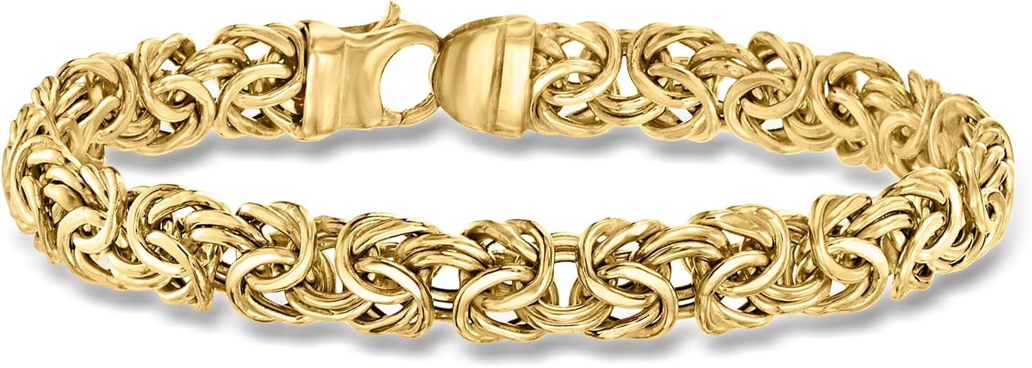 Ross-Simons 14kt Yellow Gold Byzantine Bracelet