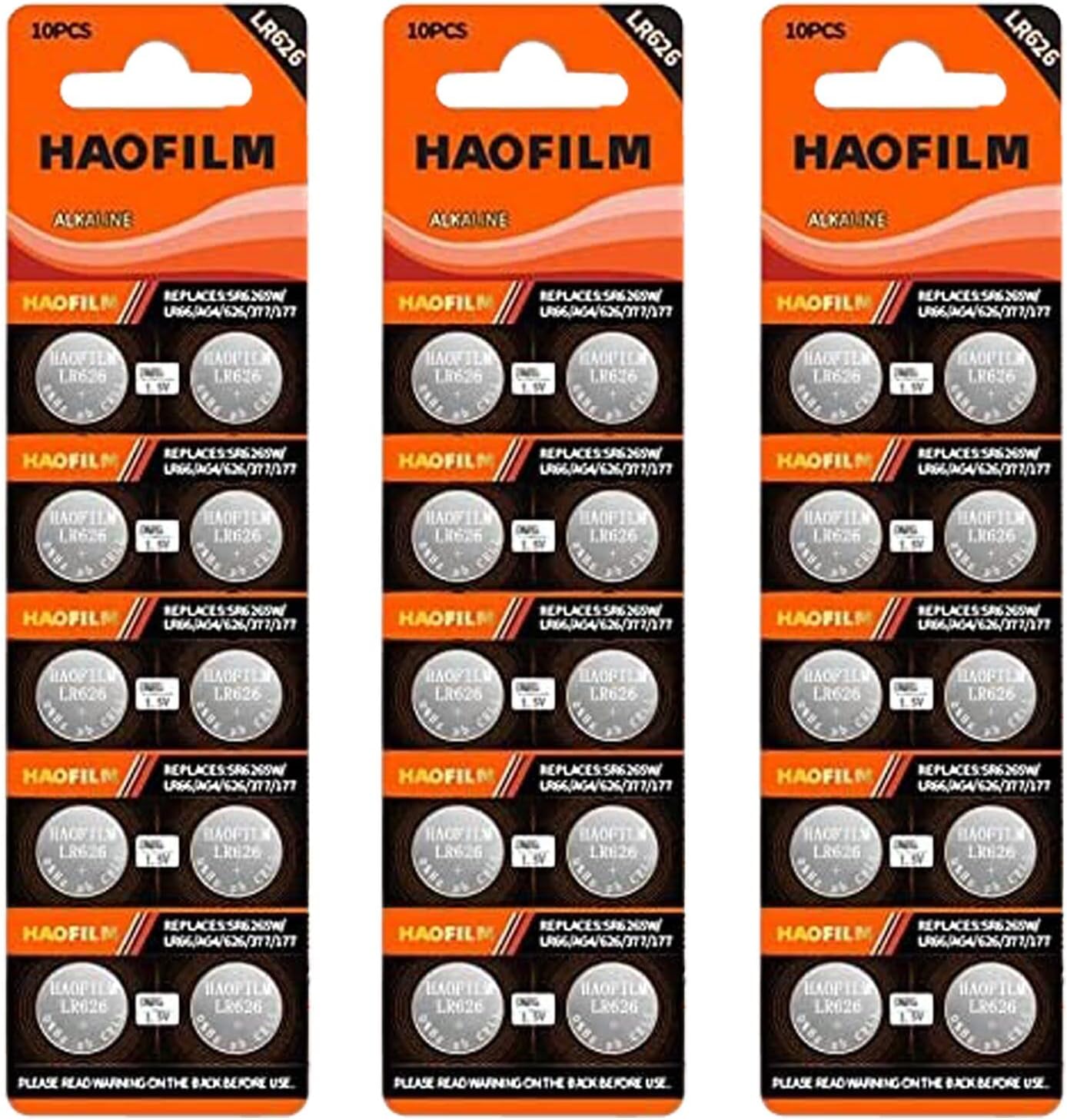 HAOFILM LR626 SR626SW 377 376 LR626 AG4 Premium Alkaline