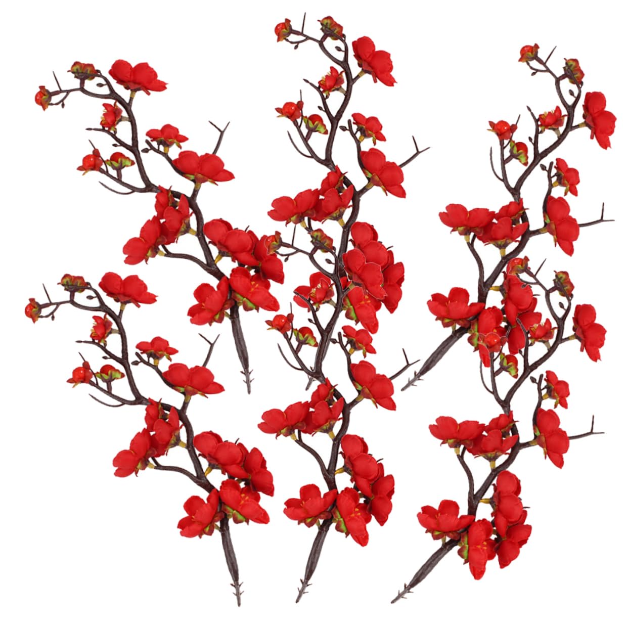 KOMBIUDA 12piezas Adornos para Pasteles Decoración De Cumpleaños Ramas De Flor De Ciruelo para Tartas y Postres para Bodas y Fiestas