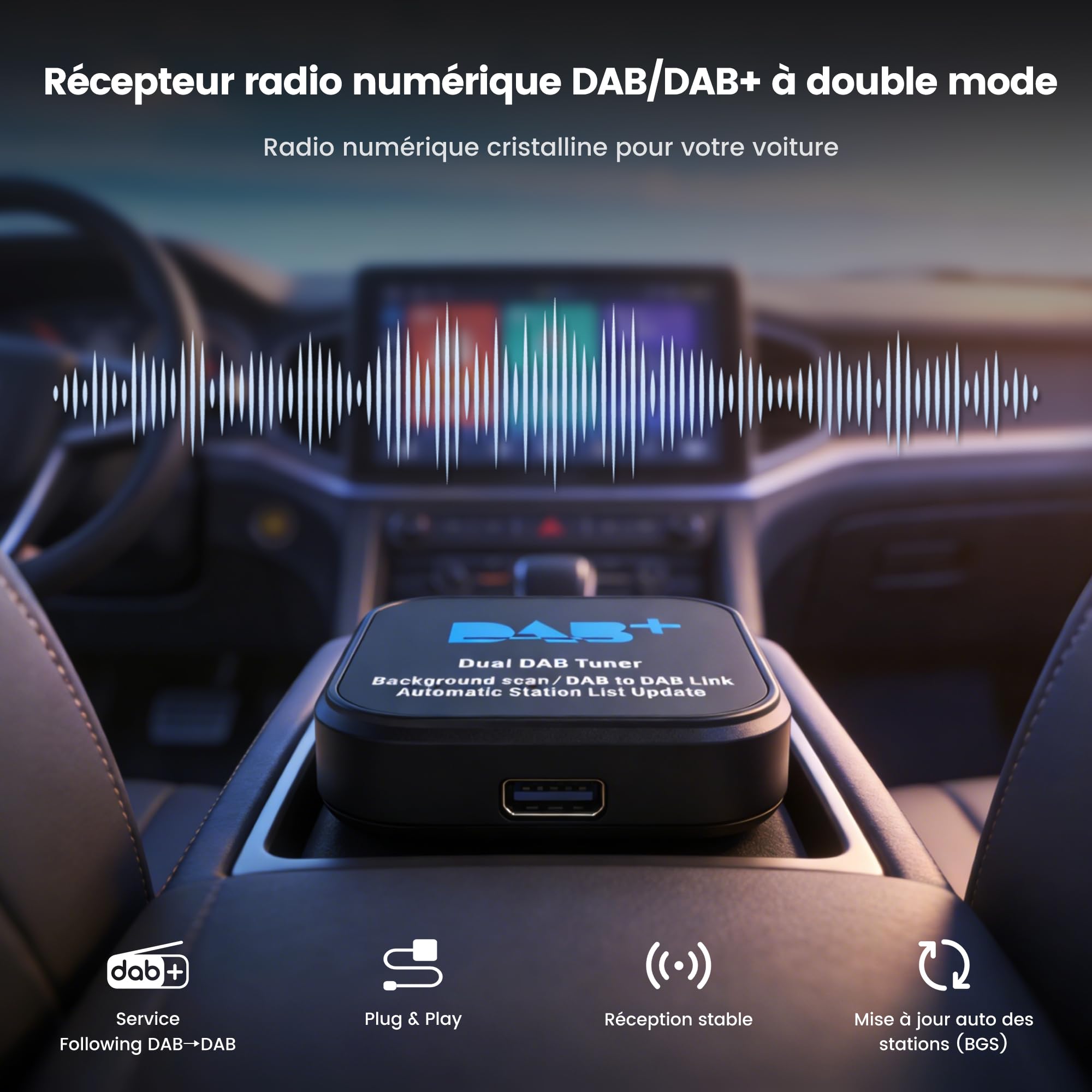 ATOTO AC-4475S USB Dab+ récepteur Radio - Spécifiée pour ATOTO A5/A6/S8/X10/V10/S8L/S8 GEN4/P10 Série