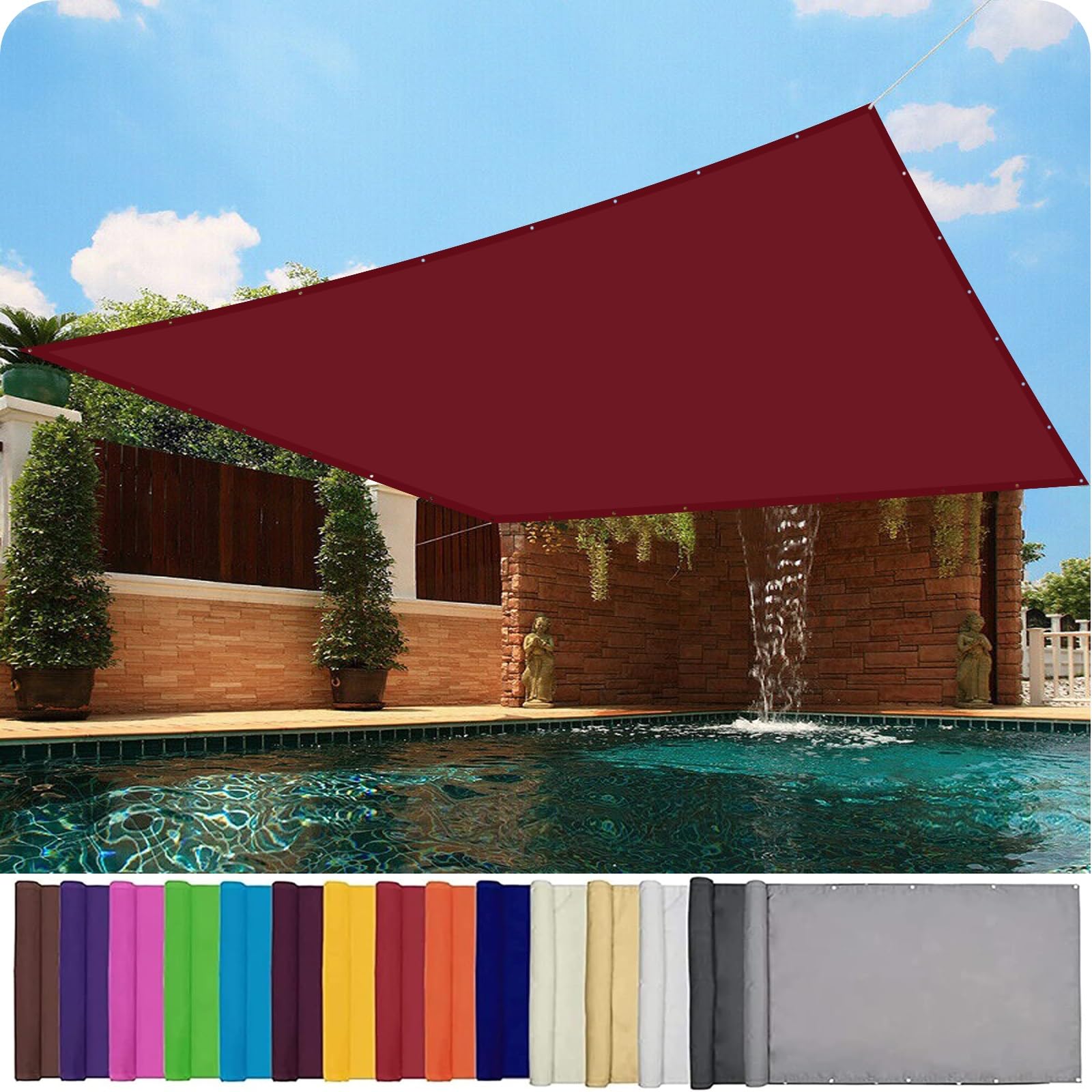 Auvent rectangulaire imperméable pour ombrager votre balcon ou terrasse