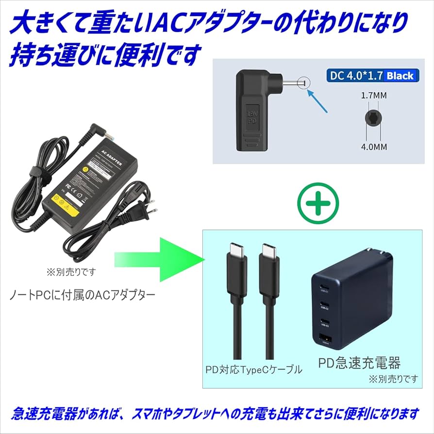 DELL 65w ACアダプター　外径4.5mm 10個セット　美品 Amazon.co.jp: Dell 電源アダプタ 薄型 65W 薄型電源アダプタ