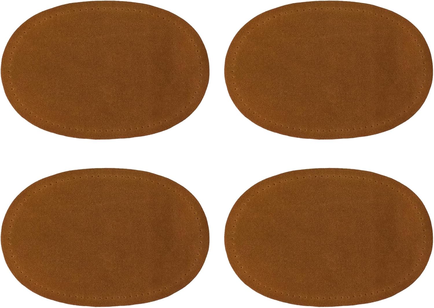 pson 2Pairs 14x9cm Oval Fabric Elbow Knee Patches, Clothing Repair Patches for Sweaters, Jackets, Jeans(Camel)