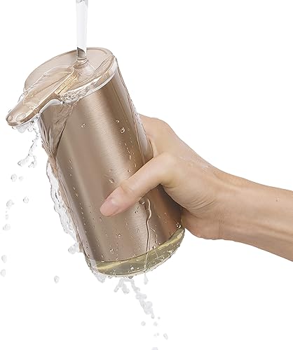 Miniatura 4 de simplehuman Dispensador sin contacto con jabón de naranja mandarina de 10 onzas, bomba de sensor de espuma, modelo 2022, oro rosa