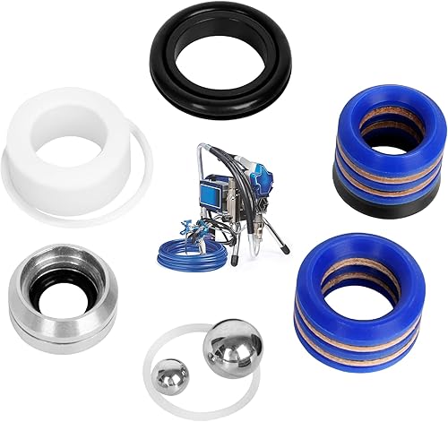 244194 Kit de reparación de bomba - Accesorios de pulverizador de pintura sin aire Kit de embalaje de reparación de bomba para Graco 295 390 395 490