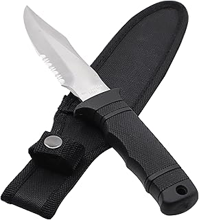 Zenport Seal PUP Knife 14096 5-Inch, Stainless Steel Blade, Nylon Sheath, Natural