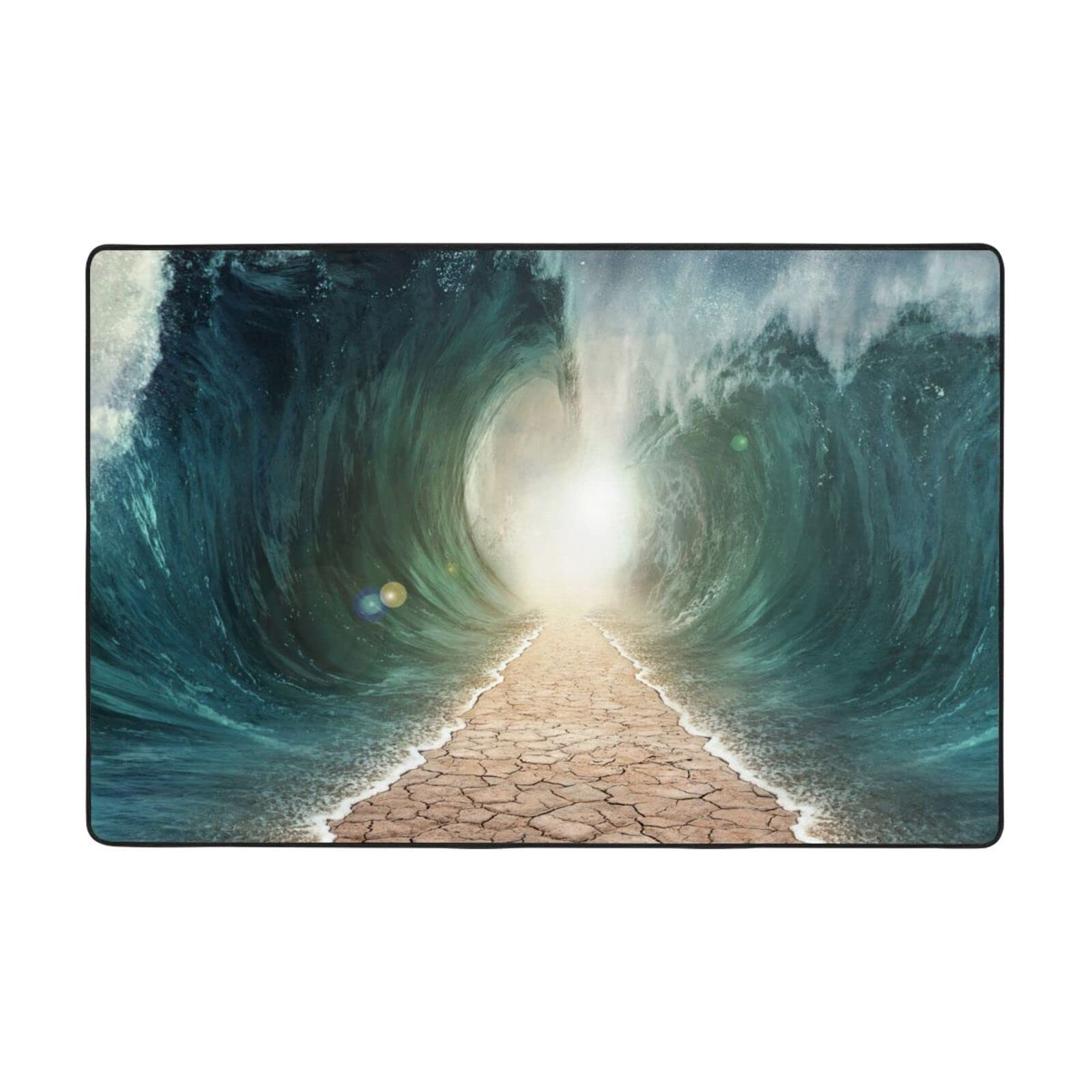 Tapis en flanelle douce PEIXEN 122x183 cm pour grand salon chic